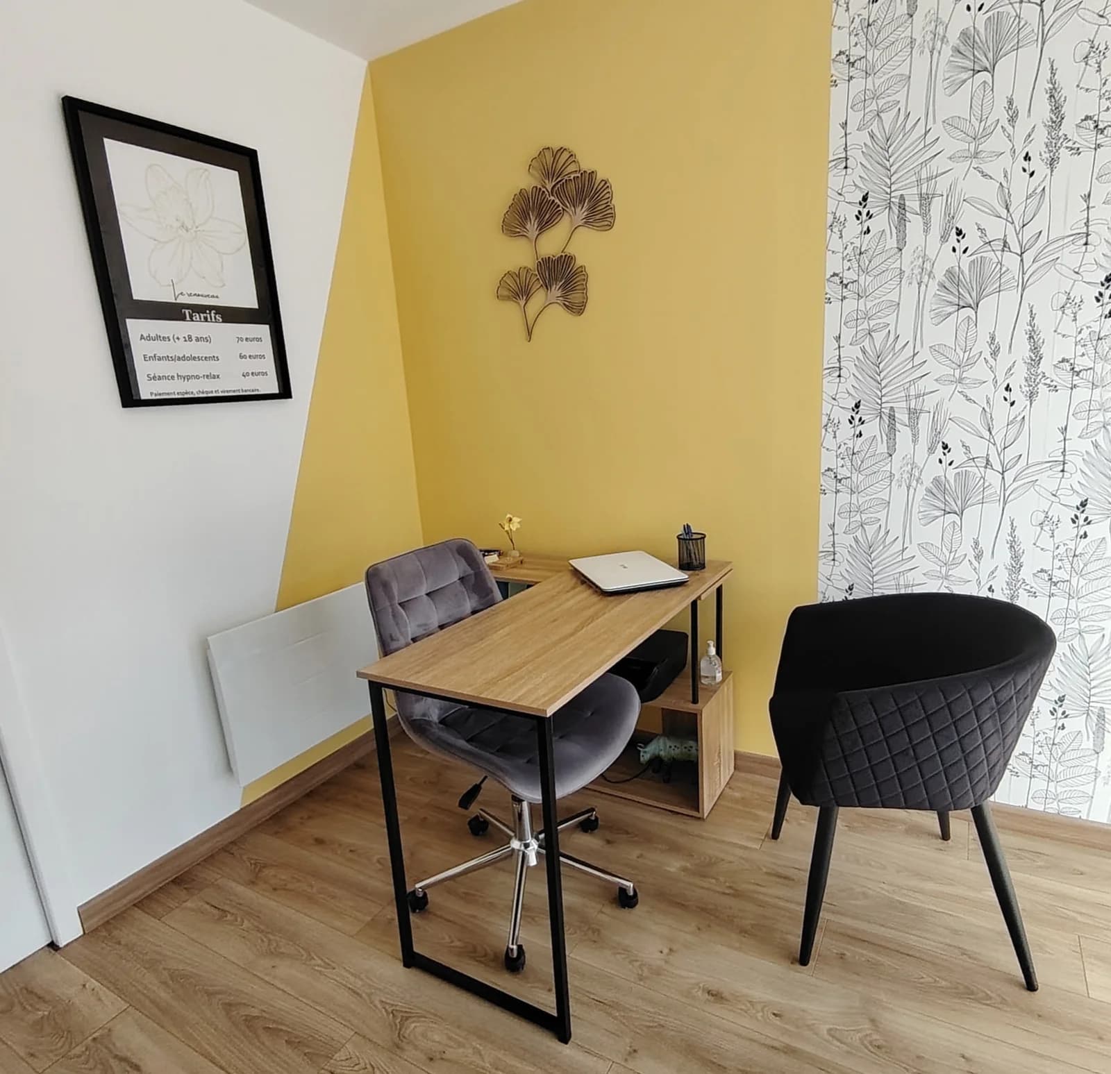 Bureau d'accueil de Frédérique Landelle, hypnothérapeute à Guégon